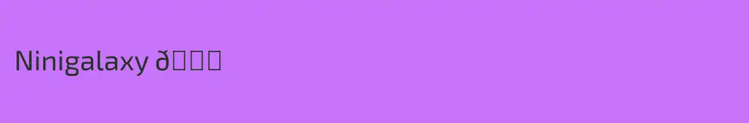 Ninigalaxy 💜